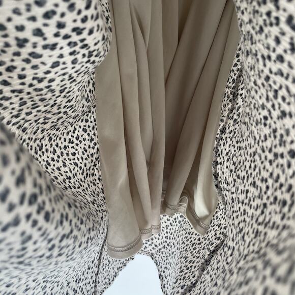 White Birch Women’s XL Sundress Cheetah Animal Print Spaghetti Strap Flowy Boho - Picture 6 of 10